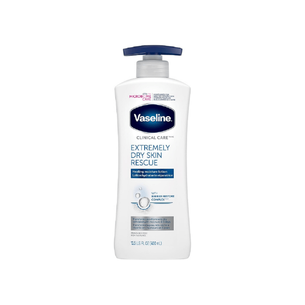 Vaseline Dry Skin Rescue Body Lotion 400 ml Fast-Absorbing & Long-Lasting Hydration