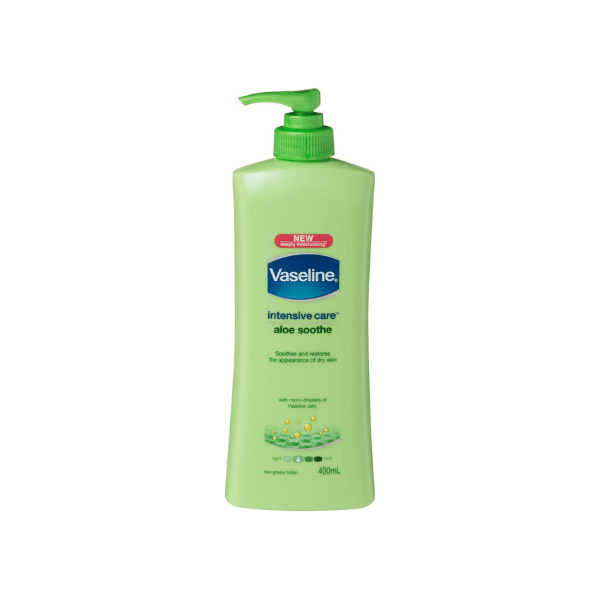 Vaseline Aloe Soothe 400ml Lotion Intensive Hydration & Skin Relief for Dry Skin