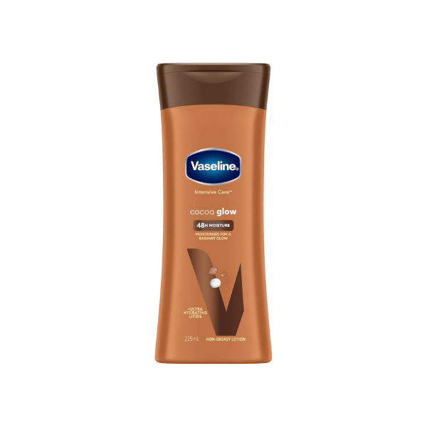 Vaseline Intensive Care Body Lotion Cocoa Glow 225ml Softens Skin & Enhances Natural Glow