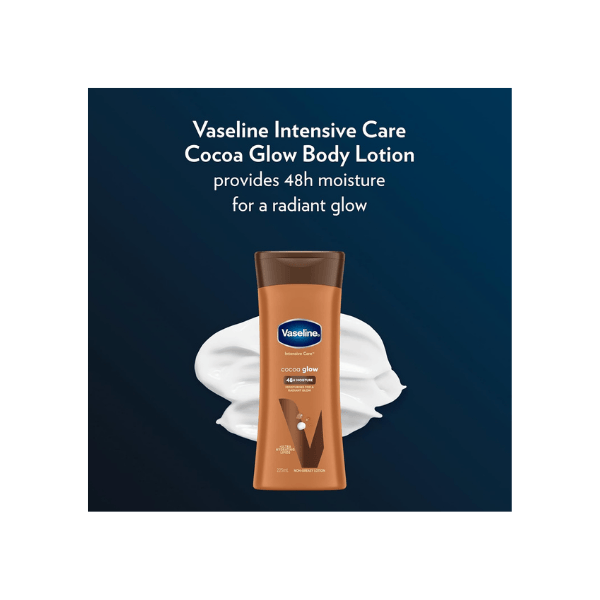 Vaseline Intensive Care Body Lotion Cocoa Glow 225ml Softens Skin & Enhances Natural Glow