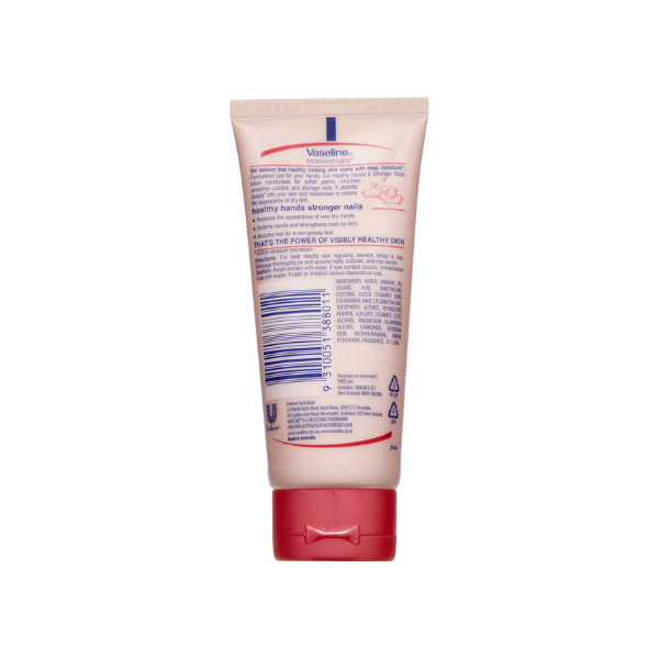 Vaseline Intensive Care Hand Cream 75ml Softens Hands & Promotes Stronger Nails