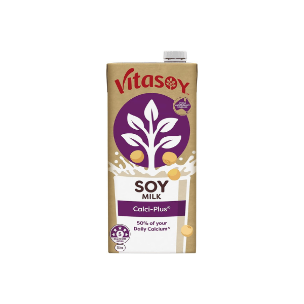 Vitasoy Calci-Plus Long Life Soy Milk 1L - Calcium-Enriched Dairy-Free Soy Milk