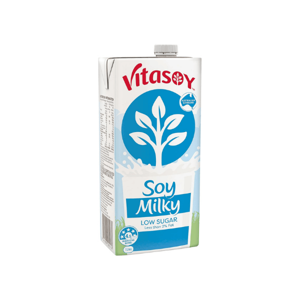 Vitasoy Milky Lite Long Life Soy Milk 1L (12 Pack) - Creamy Healthy Dairy Alternative