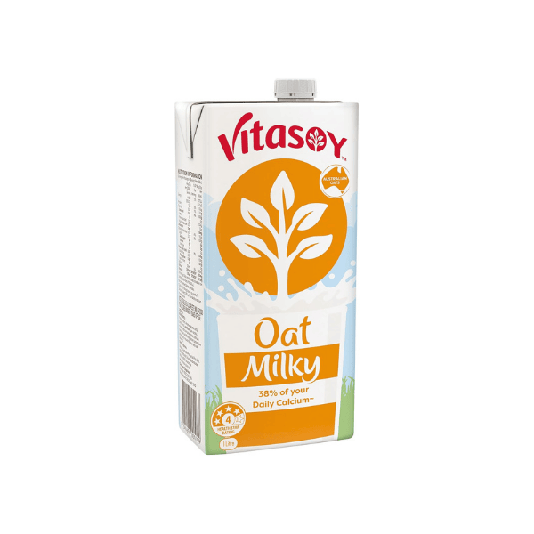 Vitasoy UHT Oat Milky 1L (12 Pack) - Creamy Dairy-Free Oat Milk Alternative