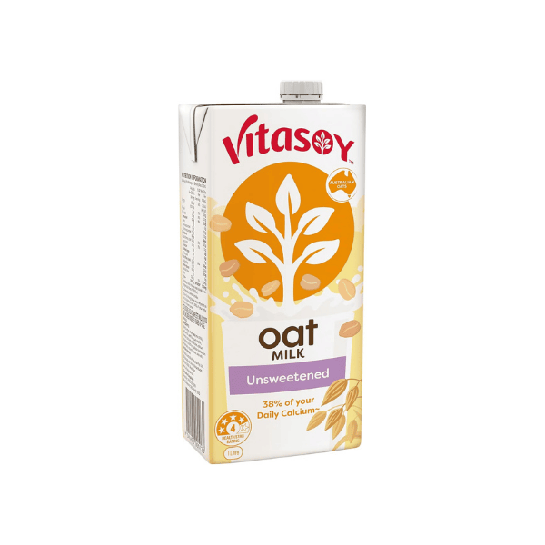 Vitasoy Unsweetened Long Life Oat Milk 1L - Healthy Plant-Based Dairy Alternative