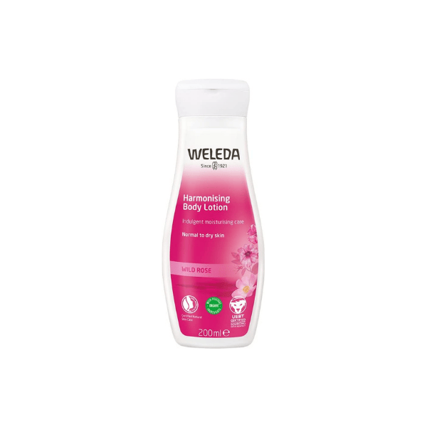 WELEDA Wild Rose Harmonizing Body Lotion 200ml Nourishing Lotion for Soft Radiant Skin