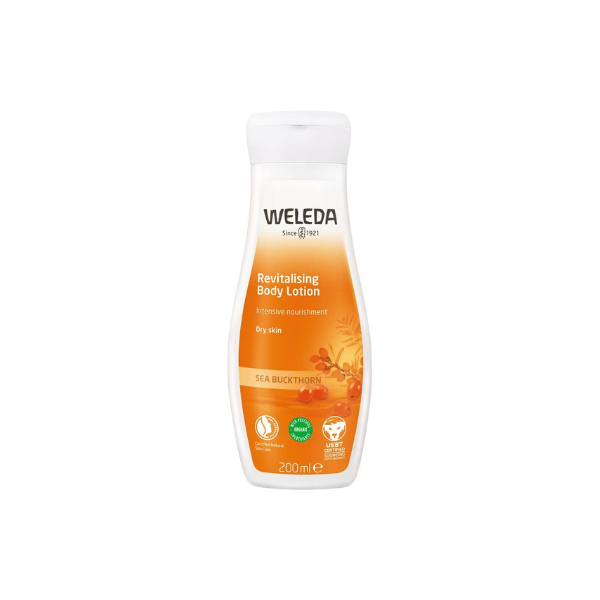 WELEDA Sea Buckthorn Revitalising Body Lotion 200ml Energizing Moisturizer for Radiant Skin