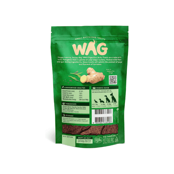 Wag Kangaroo Jerky 10 Piece Dog Treats for Digestive Health