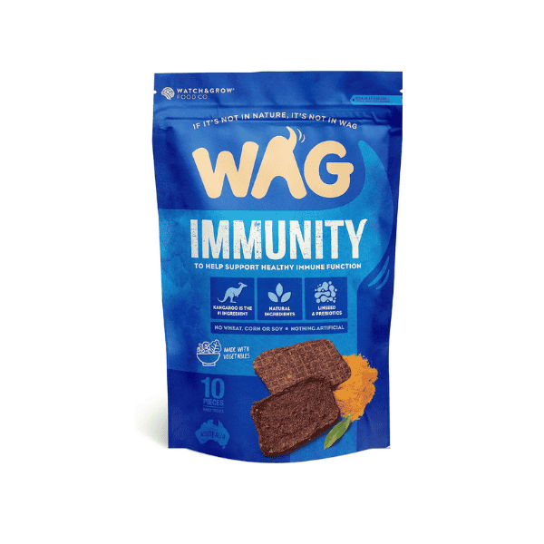 Wag Kangaroo Jerky Dog Treats 10 Pieces to Boost Healthy Immune Function