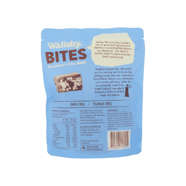 Wallaby Bites Fruit & Nut Milk Chocolate 150g A Perfect Blend of Chocolate Fruit & Nuts