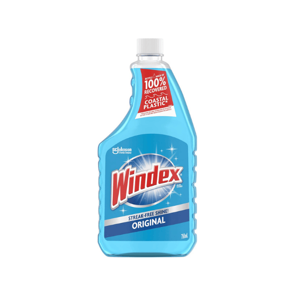 Windex Glass Cleaner Refill 750 mL Original Formula for Windows & Glass