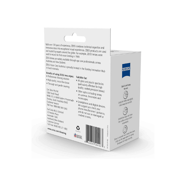 Pack of 50 ZEISS Lens Wipes 50 Count