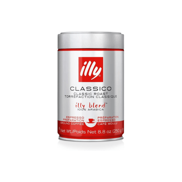 illy Classico Espresso 100% Arabica Medium Roast Ground Coffee 250 g for Espresso