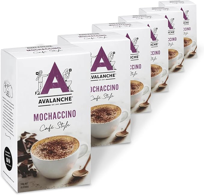 Avalanche Mochaccino Cafe Style 60 Coffee Sticks Pack of 6